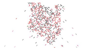 Minimalist Çapraz Çizgiler Kenya Harita Döngüsü