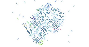 Çapraz Veri Biçimi Canlandırması Lesotho Harita Şeklini İnşa Eder