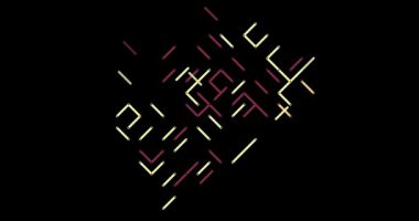 Modern Geometrik Çizgiler Lesotho Haritasını Birleştir