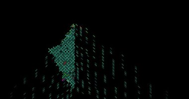 Hareket Grafikleri Çapraz Şekil Lesotho Silueti