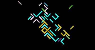 Çapraz Kayan Şekiller Liberya Silüetini Yapar