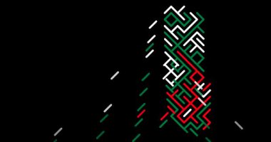 Dynamic Diagonal Montaj Libya Siluet Canlandırması