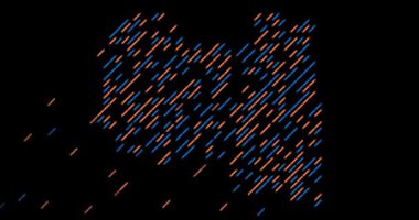 Soyut Kaydırma Çizgileri Libya Siluetini Ortaya Çıkarttı