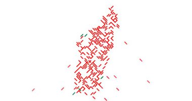 Madagaskar Haritasını Ortaya Çıkaran Modern Çapraz Animasyon