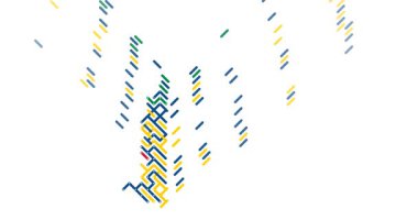 Yaratıcı Kaydırma Çizgileri Mauritius Siluet Tasarımı