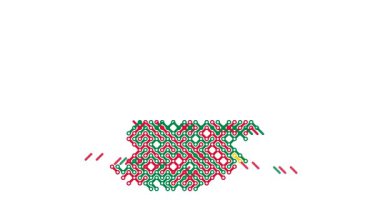 Mauritius Haritası Oluşturan Çapraz Vuruşlar