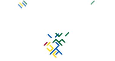 Modern Hareket Çizgileri Mayotte Harita Görselleştirmesi