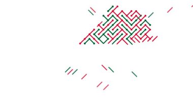 Küresel İletişim Çapraz Haritası Animasyon Fas