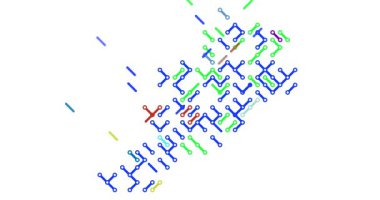 Soyut Kurumsal Çapraz Harita Animasyonu Fas