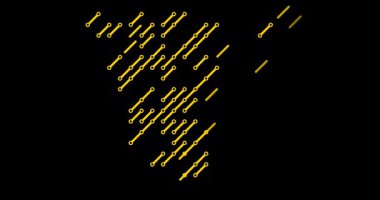 Namibya Haritası Oluşturan Çapraz Çizgileri Temizle