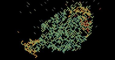 Modern Geometrik Çizgiler Nijer Haritasını Birleştirin