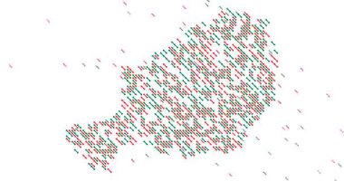 Nijer Haritası Oluşturan Soyut Çapraz Paneller