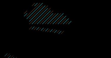 Ruanda Coğrafyasını Gösteren Çapraz Çubuklar Canlandırması