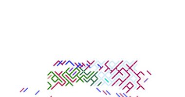 Çapraz Çizgilerle Senegal Harita Canlandırması