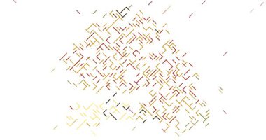 Kaydırma Çizgileri ile Senegal Haritasının Soyut Hareket Tasarımı