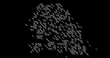 Yaratıcı Kaydırma Çizgileri Senegal Siluet Tasarımı