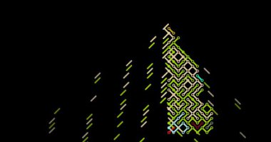 Çapraz Çizgilerle Senegal 'in Modern Haritalama Animasyonu