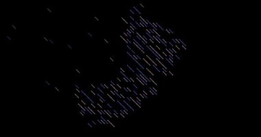 Temiz Çapraz Çizgi Canlandırma Umman Silueti. Video Canlandırması