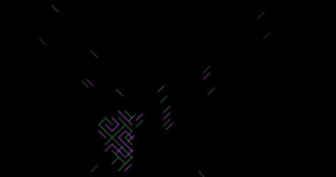 Sürgülü Bloklar Umman Ülkesi Silueti Oluşturdu. Video Canlandırması