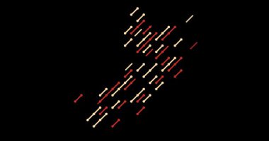 Gelecekçi Kaygan Çizgili Umman Silueti Video Animasyonu. Video Canlandırması