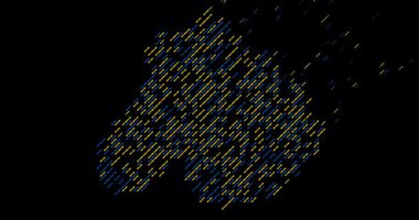 Çapraz Hareketten Yapılmış Antarktika Coğrafi Silueti