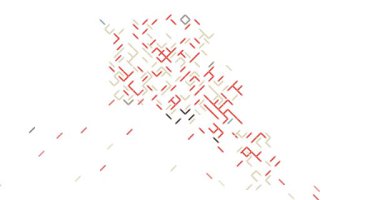 Soyut Geometrik Akış Ermenistan Haritası Özgeçmişi