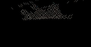 Çapraz Azerbaycan Ülke Haritası Silüeti. Video Canlandırması