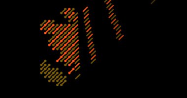 Çapraz Azerbaycan Ülke Haritası Silüeti. Video Canlandırması