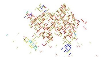 Çapraz Azerbaycan Ülke Haritası Silüeti. Video Canlandırması