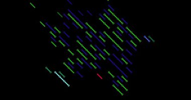 Çapraz Azerbaycan Ülke Haritası Silüeti. Video Canlandırması