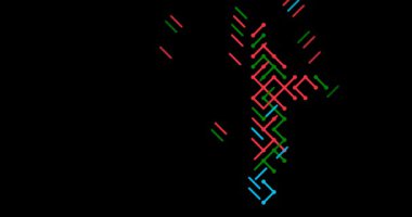 Çapraz Azerbaycan Ülke Haritası Silüeti. Video Canlandırması