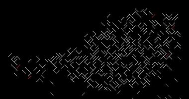 Soyut Kaydırma Çizgileri Avusturya Ülke Şeklini Ortaya Çıkarttı