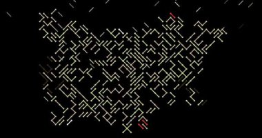 İş Verilerinin Görselleştirilmesi Bulgaristan Kaydırma Çizgileri Haritası