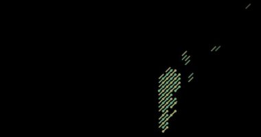 Danimarka 'nın Dinamik Çapraz Çizgileri Şekil Haritası