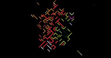 İş Verisi Görselleştirme Fransa Harita Kaydırma Çizgileri