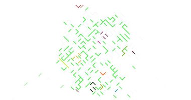 Almanya Ülkesi Siluetini Oluşturan Çapraz Çizgiler