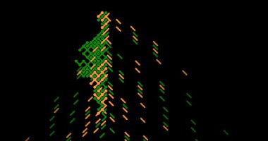 Hindistan Haritasının Geometrik Çapraz Kaydırma Grafiği