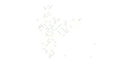 Hindistan Haritasının Geometrik Çapraz Kaydırma Grafiği