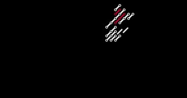 Modern Geometrik Çizgiler Japonya Haritası Siluetini Birleştir