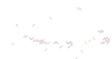 Endonezya Taslağına Kayan Çapraz Çizgileri Gösteren Stok Canlandırması