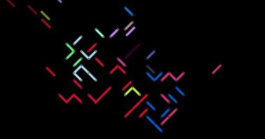 Vector Illustration Animation Building Canada Silhouette with Diagonals