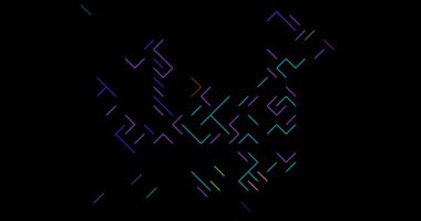 Kurumsal Çizgili Arkaplan Çin Haritası Şekli Ortaya Çıktı