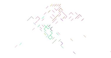 Temiz Diyagonal Grafikler Hırvatistan 'ın Coğrafyasını Ortaya Çıkardı