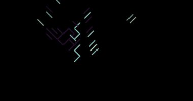 Hırvatistan Haritası Oluşturan Soyut Grafik Çizgileri