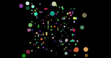 Mısır Şekli Şekillendiren Düşen Noktaların Teknoloji Odaklanmış Görüntüsü