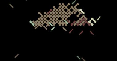 Çapraz Çizgili Grafikler Sunar Hong Kong Haritası