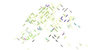 Geometrik Hareket Grafikleri Hong Kong Haritasını Sunar