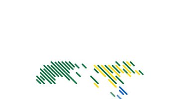 Soyut Bağlantı Konsepti Hong Kong Harita Silueti ile