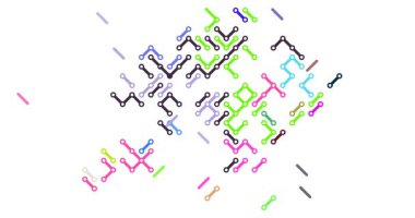 Vektör Illution Animasyon Bina Hong Kong Silueti