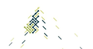 Geometrik Çapraz Çizgiler Kuveyt Haritası ile Birleştiriliyor